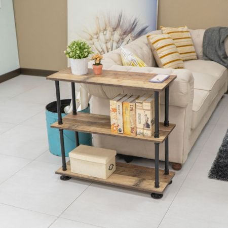 Étagère tubulaire en L, combinaison de 3 et 5 couches - Étagère tubulaire en L, combinaison de 3 et 5 couches